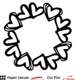 Heart Wreath Free Cut File