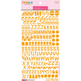 Orange Florence Alphabet Stickers-Bella Blvd