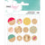Documentary Painted Wood Buttons-Dear Lizzy
