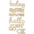 Brighton Pier Words Wood Veneer Studio Calico